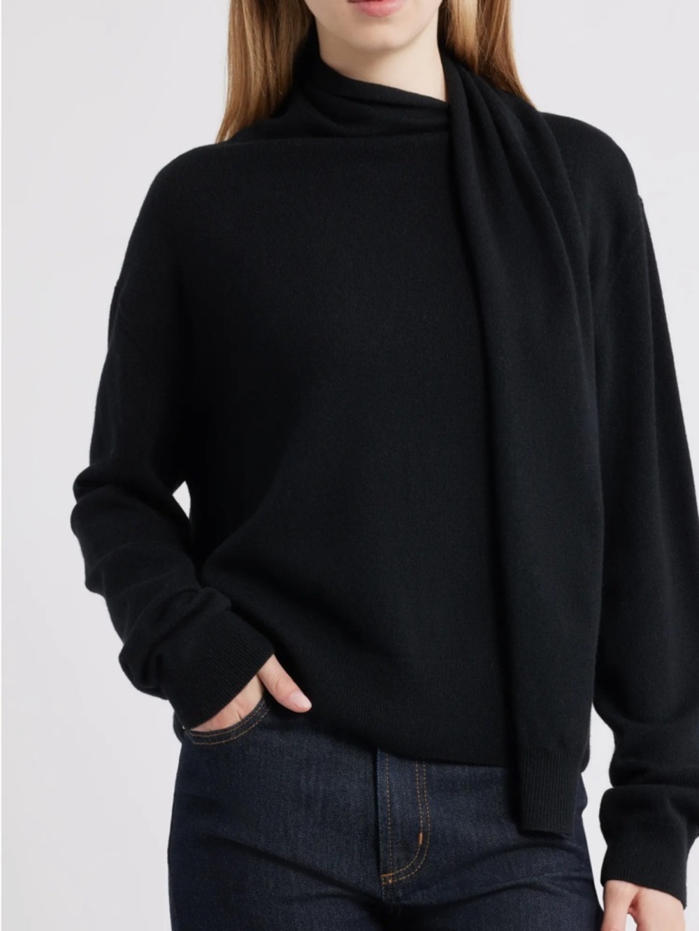 Cortina Scarf Neck Wool & Cashmere Sweater - Picture 3 of 6